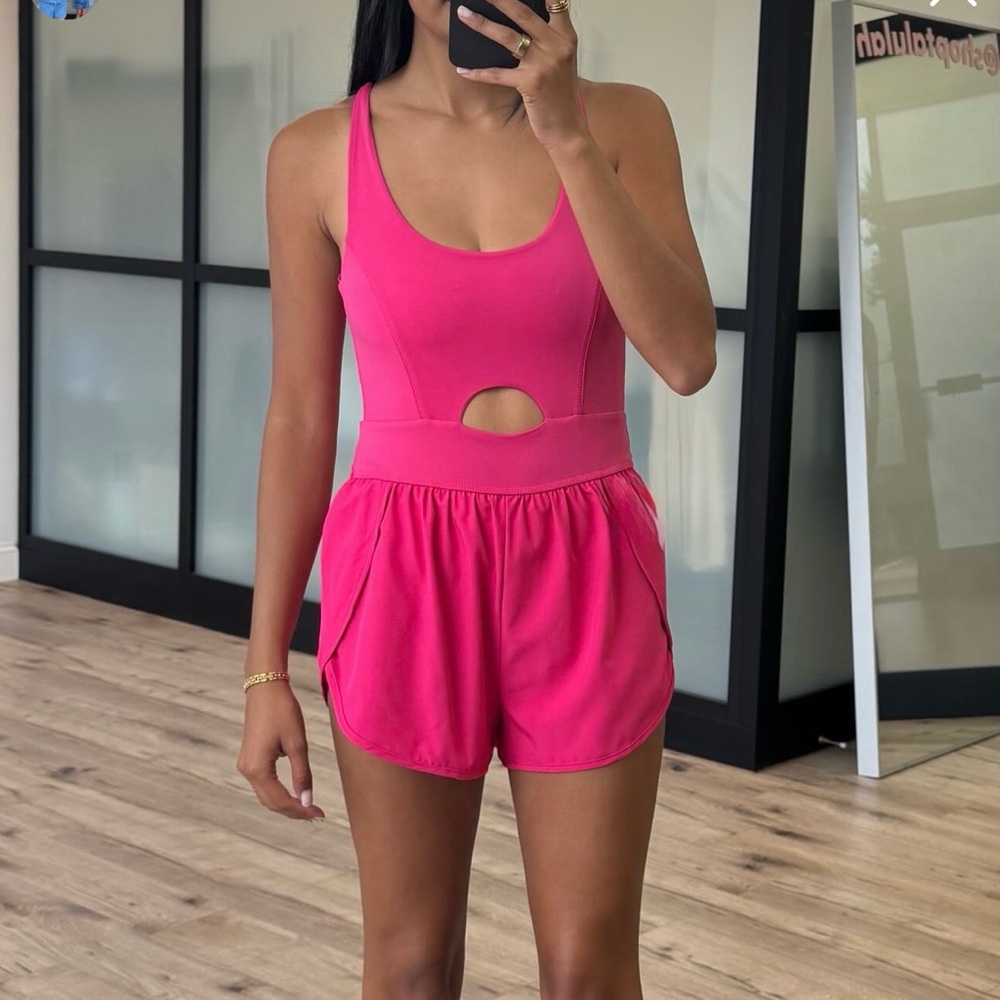 TALULAH Hot Pink Workout It Out Runsie